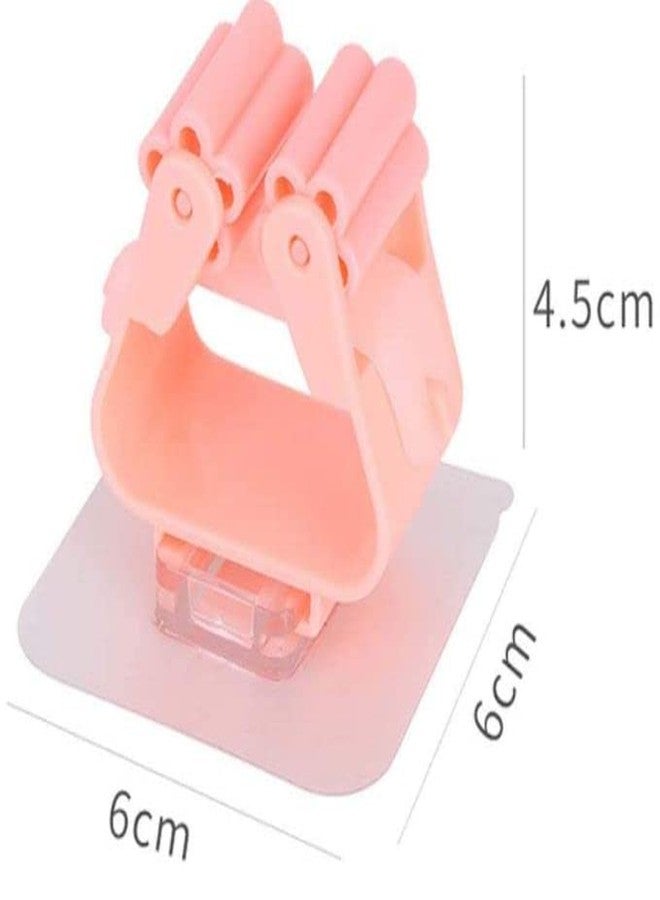 AG E-Com Mop and Broom Holder Wall Mounted, Magic Sticker Series Self Adhesive Anti-Slip Wall Mounted Single Mop/Broom Holder (Pack Of 3) - Image 2
